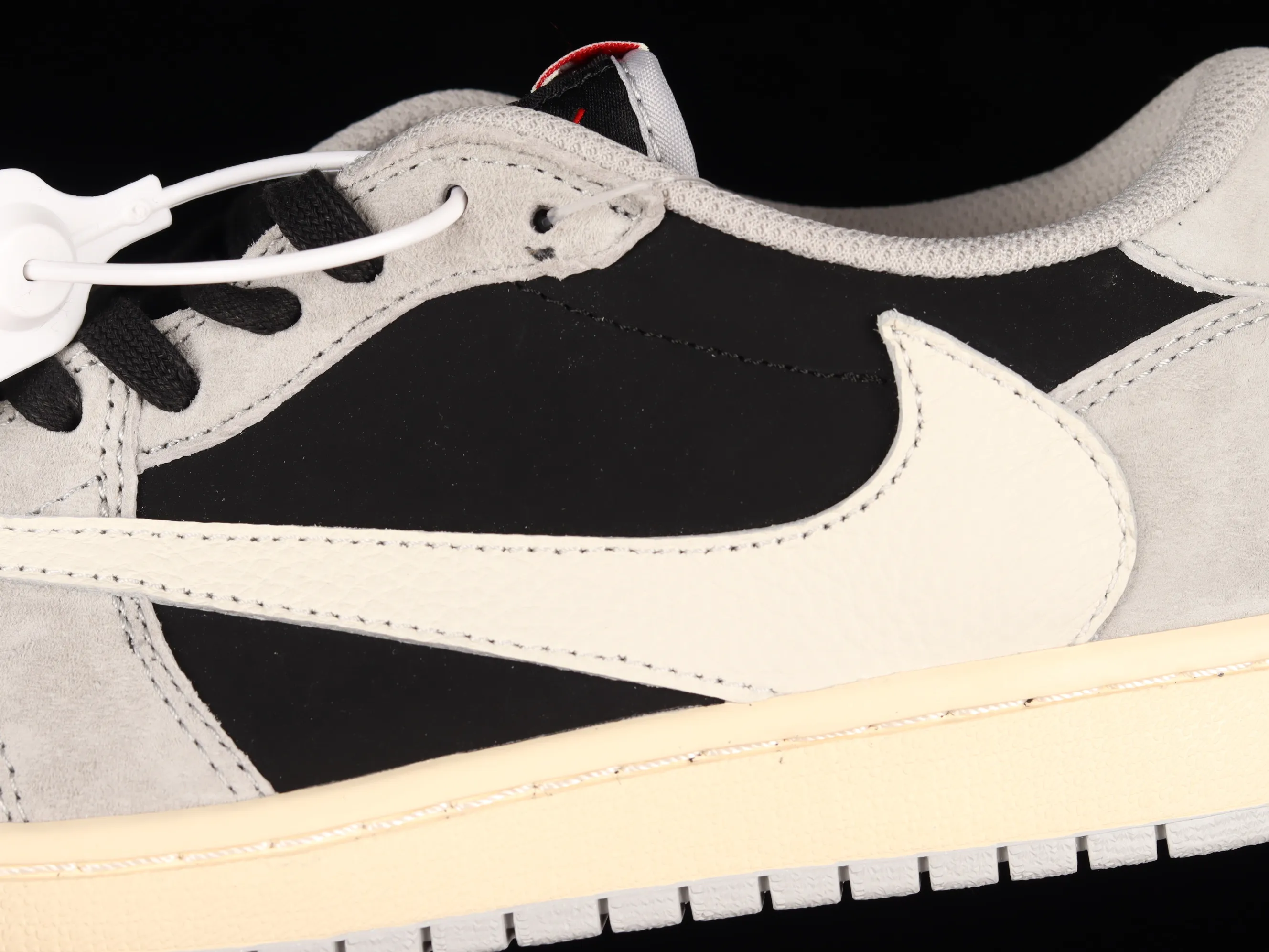 All categories Air Jordan Jordan series basketball shoes Air Jordan 1 Low Travis Scott x Air Jordan 1 Low OG AJ1 Joe 1 white black gray barb joint casual sports basketball shoes DM7866-010